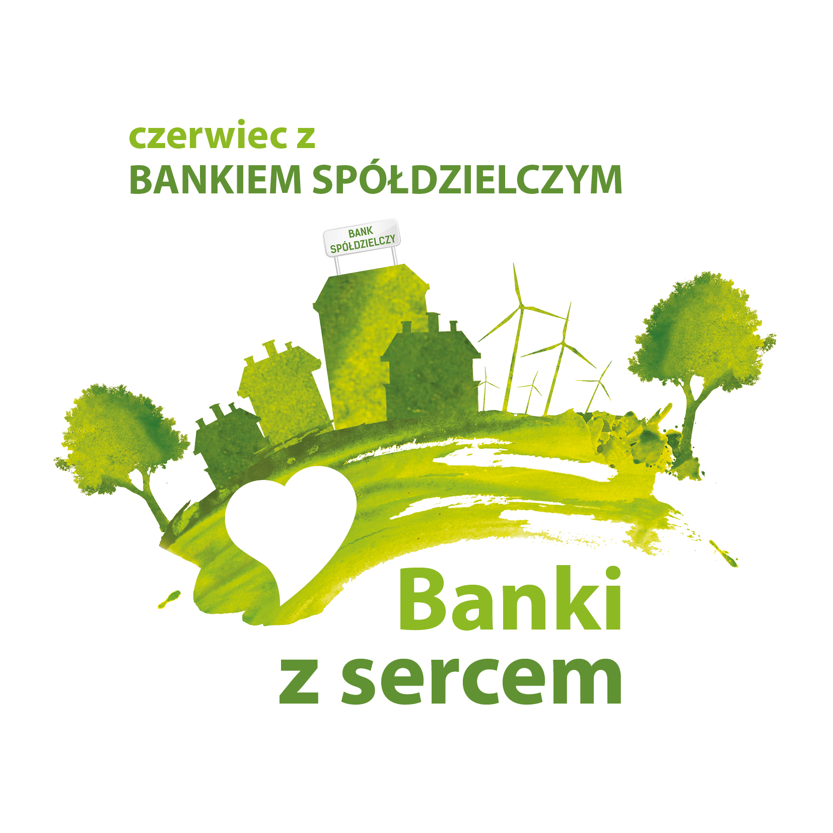 Logo kampanii Czerwiec z Bankiem Spółdzielczym.