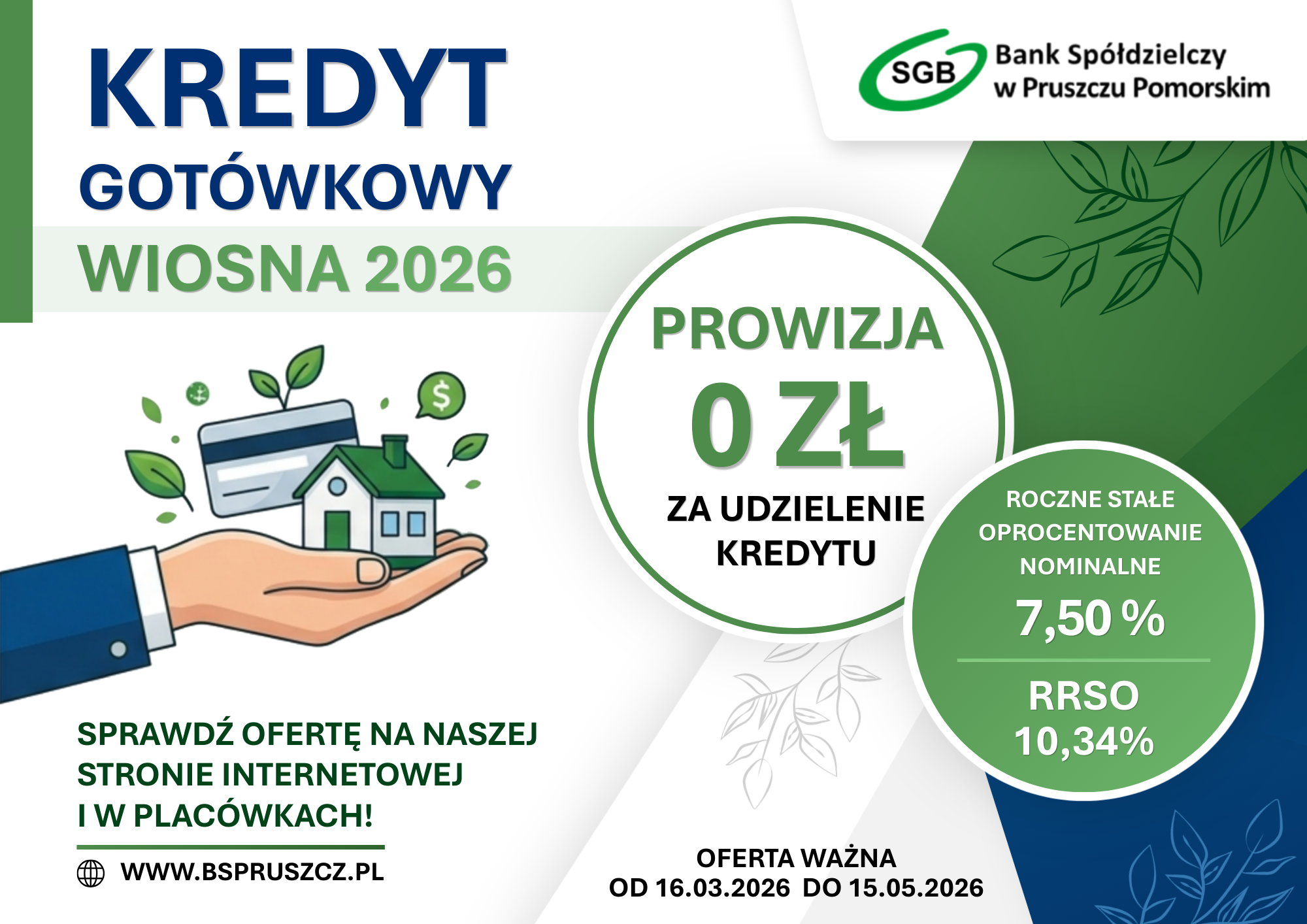 Ulotka kredytu gotówkowego Wiosna 2026