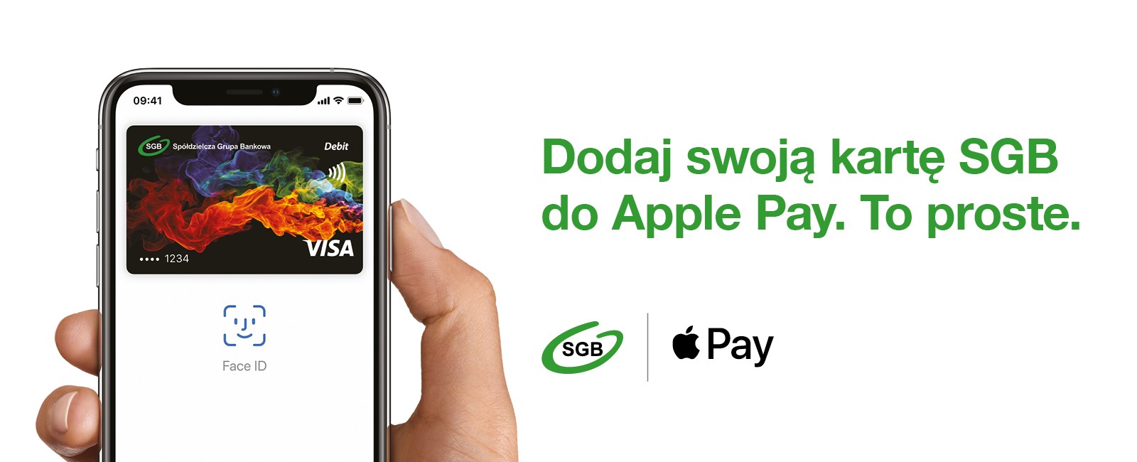 Baner przedstawiający telefon z aplikacją Apple Pay